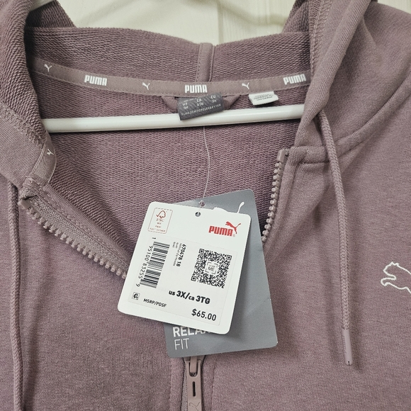 NWT Puma cropped zipped up hoodie - Picture 3 of 5